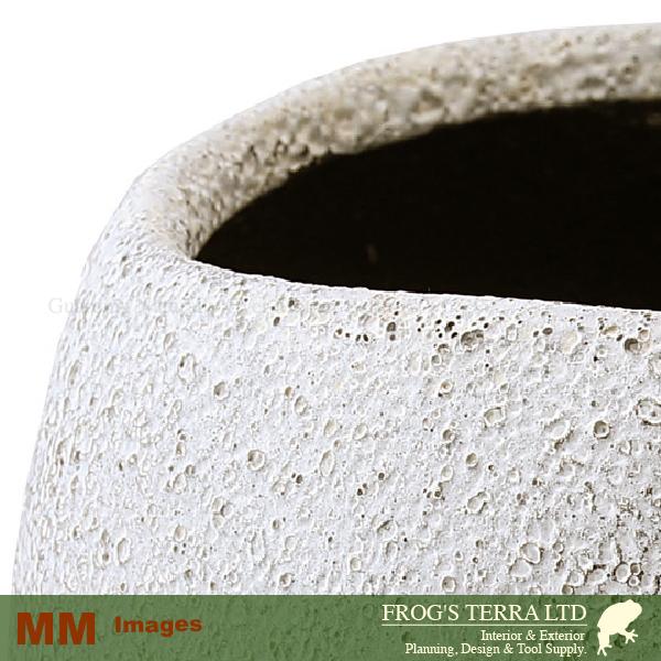 【屋外対応】MM Tooth Pot S 同色4個セット（直径11.5cm×H10cm）（底穴あり）（陶器製）（歯科医院/盆栽/多肉/花の里） |  | 02