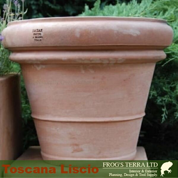 エスロッコ トスカーナ リスチオ 90（直径90cm×H73cm）（底穴あり）（ハンドメイド/イタリア）（陶器鉢/テラコッタ）（園芸/寒冷地仕様/壺 |  | 03