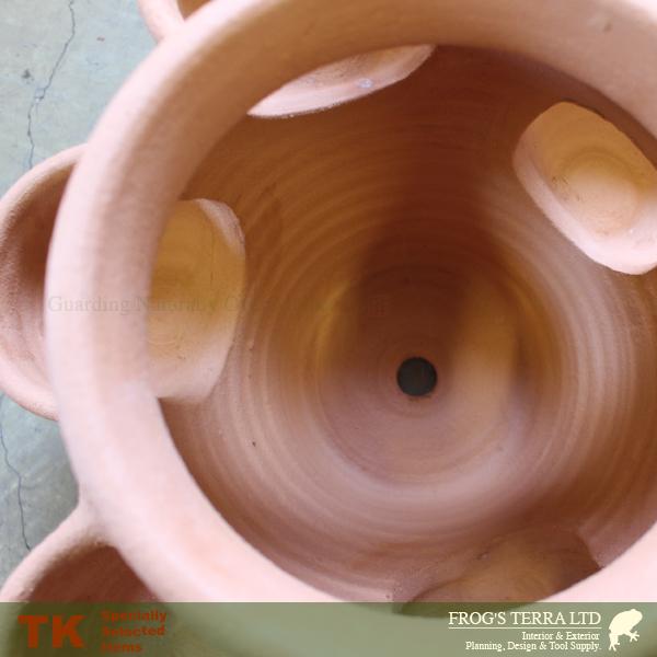 ストロベリーポット 6ポケット（直径34cm×H32cm）（底穴あり）（素焼製）（プランター/ポット） |  | 02