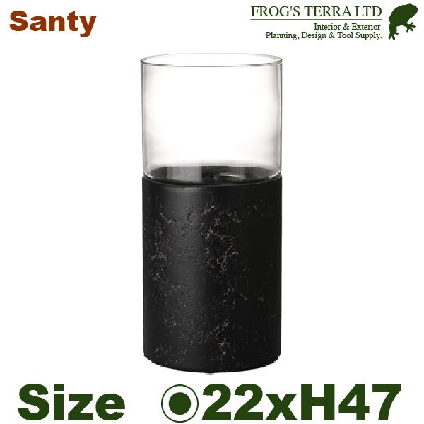 サンティ S（直径22cmxH47cm）（底穴なし）（セメントファイバー/ガラス）（プランター/花器） | 