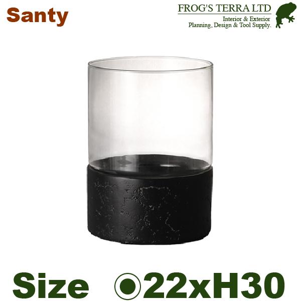 サンティ SS（直径22cmxH30cm）（底穴なし）（セメントファイバー/ガラス）（プランター/花器） | 