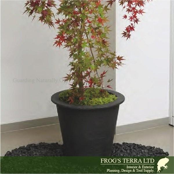 カプリ L 14号（直径43cm×H37cm）（底穴なし/あり）（セメントファイバー）（プランター/観葉鉢/鉢/ガーデニング）