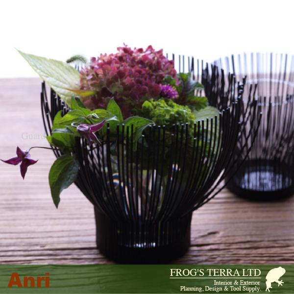 アンリ カップ S TM-009S（直径15.5cm×H15.5cm）（底穴なし）（鉄製 花器 ガラス） |  | 02