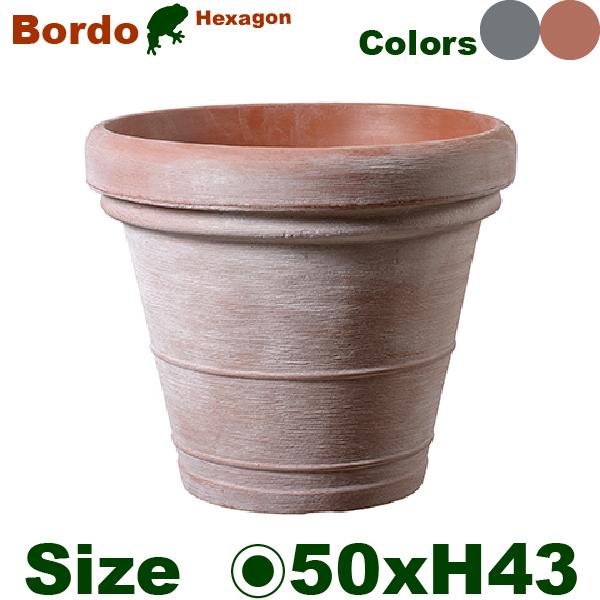 ボルドー TP-TM50 GR/TC 超軽量タイプ（尺鉢対応）（直径50cm×H43cm）（ポリエチレン）プランター ポット 観葉鉢 園芸 商業施設 |  | 01