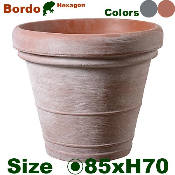【法人宛限定商品】ボルドー TP-TM85 GR/TC 超軽量タイプ（直径85cm×H70cm）（ポリエチレン）プランター ポット 観葉鉢 園芸 商業施設 | 