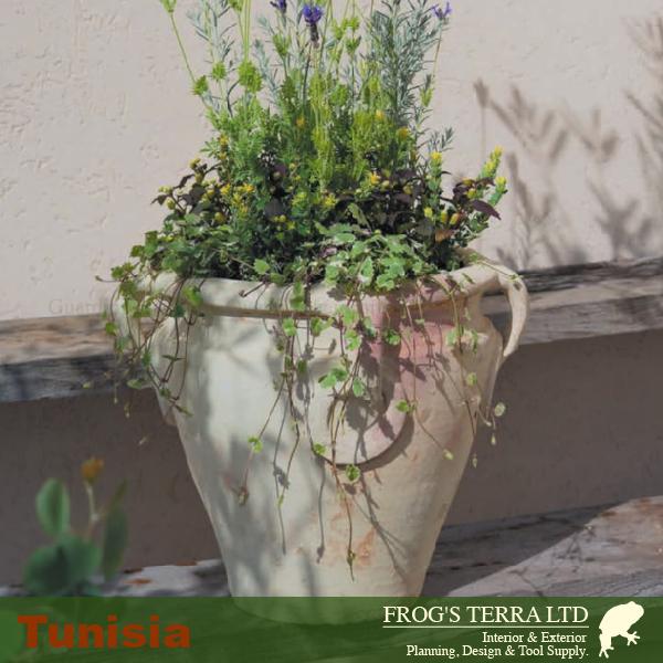 チュニジア 062 30cm（直径36cm×H31cm）（底穴あり）（陶器鉢/テラコッタ）（プランター/園芸/寄せ植え/ポット） |  | 01