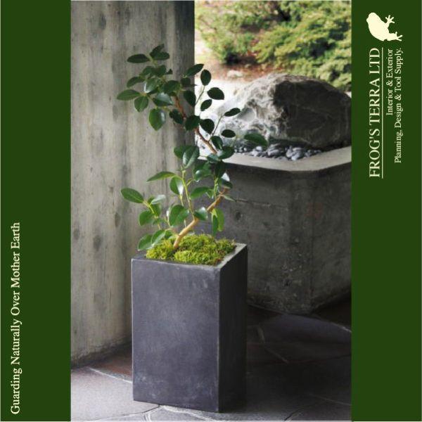 【屋外対応】MM セドナロング M VG-002Az/Gy（ロ32cm×H53cm）（底穴あり）（Cファイバー）（プランター/ポット/観葉鉢） |  | 04