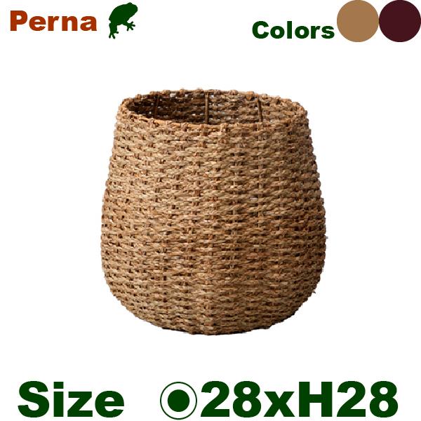 MM ペルナ SS 9号（直径28cm×H28cm）（底穴なし）植物繊維 鉢カバー プランター 園芸 寄せ植え バスケット カフェ | 