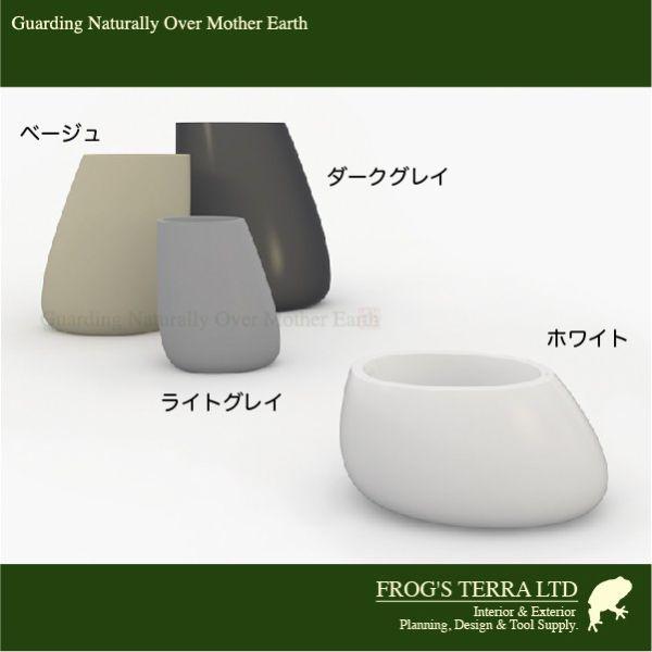 Vondom Stone ボンドム  ストーン70 VN-55009A (W61cm×D46cm×H70cm）（底穴あり/なし）（ポリエチレン樹脂）（プランター/ポット）の画像