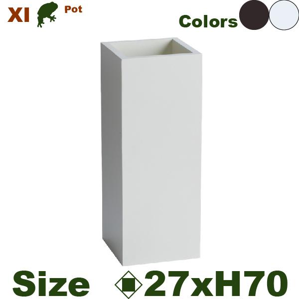 鉢カバー・木製・ウッドプランター XI-04（ロ27cm×H70cm）（底穴なし）（プランター/植木鉢/鉢/ポット）（寄せ植え/観葉植物用） |  | 01