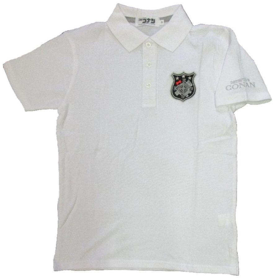 名探偵コナン アニメ キャラ ポロシャツ メンズ 半袖 刺繍 ワッペン 柄