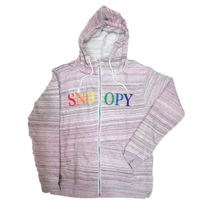 PEANUTS (ピーナッツ) スヌーピー メンズ ジップアップ 裏起毛