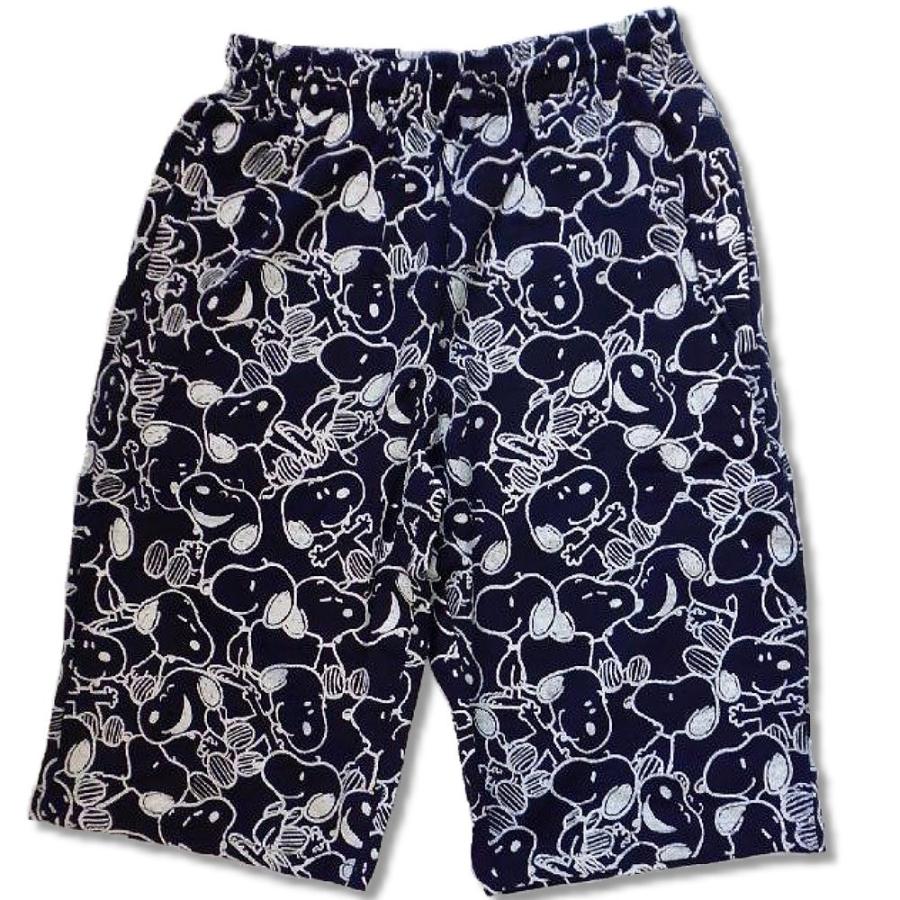 スヌーピー アメカジ メンズ スケッチ風 総柄 ハーフパンツ ミニ裏毛 ブランド bib002 |  | 03