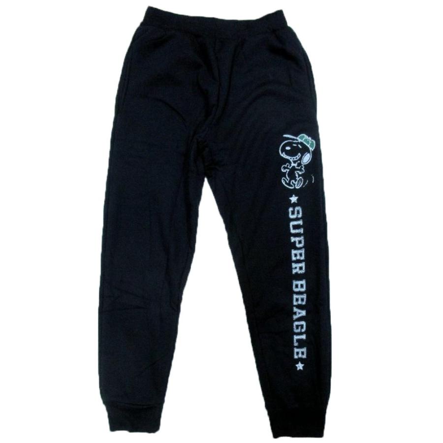 スヌーピー ロング パンツ メンズ 裏ボア ご機嫌 柄 ルームウェア