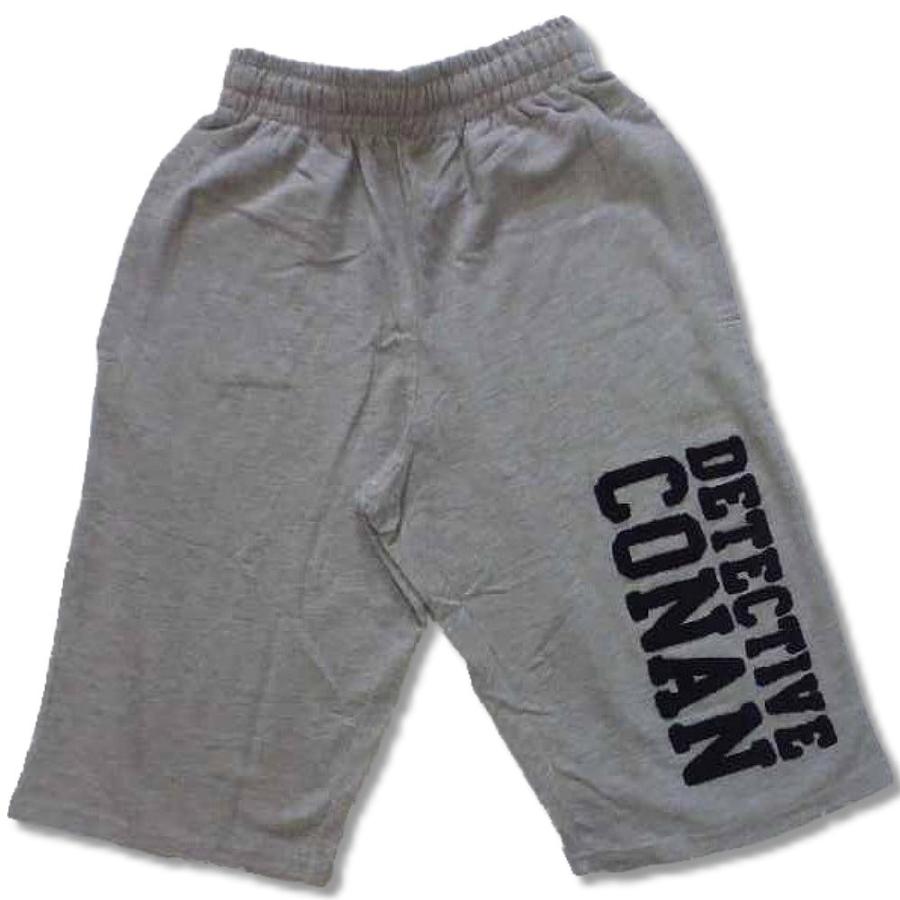 名探偵コナン アニメ キャラ もこもこサガラ刺繍 柄 ハーフパンツ 裏毛 メンズ / bib026 |  | 03