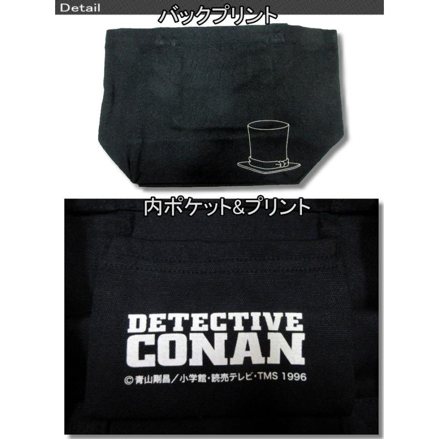 売り切れ 生産終了 再無 名探偵 コナン ミニトート バッグ コナン アンド 怪盗キッド 柄  黒色 / bic007 |  | 02