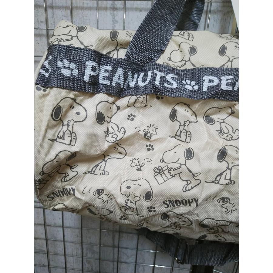 セール品 スヌーピー 筒形 ボストンバッグ 2WAY 大容量 可愛い
