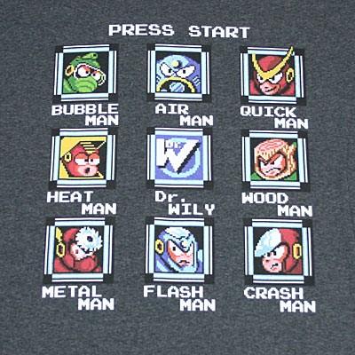 カプコン（CAPCOM） ロックマン PRESS START Tシャツ : フロッグポート