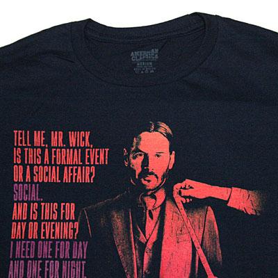 ジョン・ウィック Tell Me Mr. Wick Tシャツ(Navy) : フロッグポート 