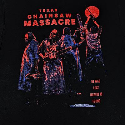 悪魔のいけにえ　4Kリマスター　Tシャツ　Lサイズ 悪魔のいけにえ 4Kデジタルリマスター 公開50周年記念版」Tシャツ表（L