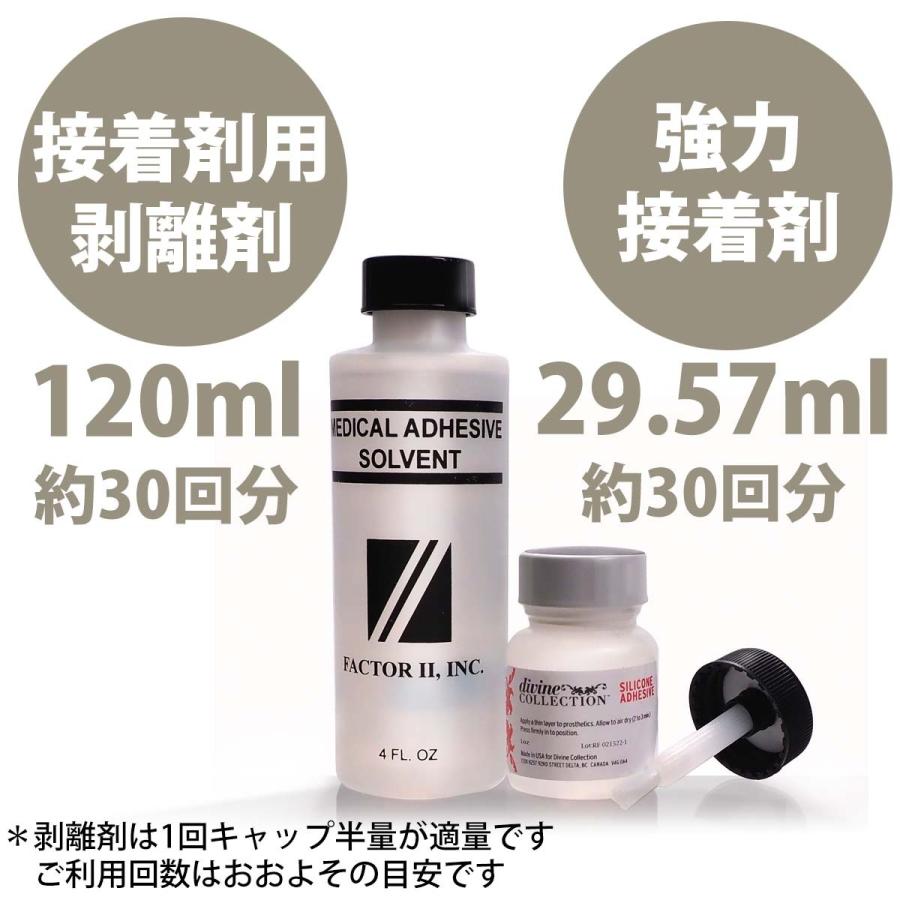 人工乳房用の超強力接着剤　リムーバー（剥離剤）セット　ブレストフォームを超強力に接着・綺麗に剥がす　B-400　リムーバーセット　シリコン製品用