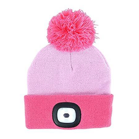 生まれのブランドで Owl Night アメリカの人気商品を直輸入 子供用led充電式ビーニーキャップ ピンク カラー Size One サイズ Us ポンポン付き帽子 子ども用ファッション小物 Smssvg Org