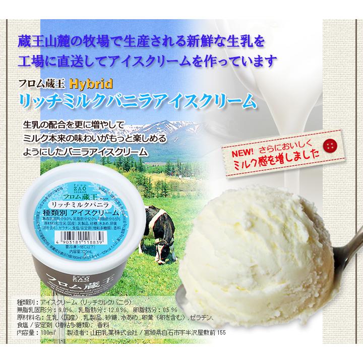 フロム蔵王 Hybrid マルチアイス12個と牛タンコロッケセット 送料無料 アイスクリーム ギフト 冷凍便 | フロム蔵王 | 01