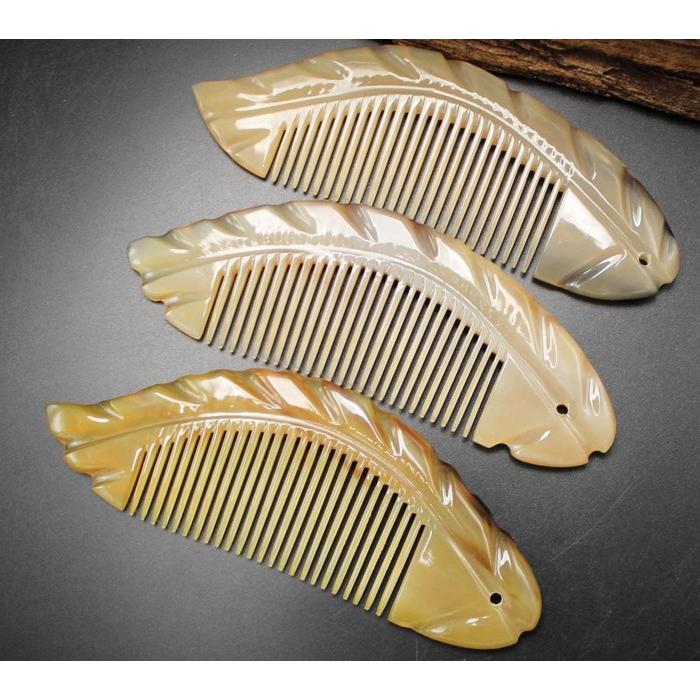 櫛 くし コーム ヤク牛角製櫛 kadokusi made26 : KOMUONネットストア