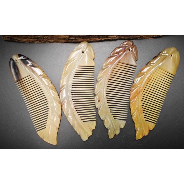 櫛 くし コーム ヤク牛角製櫛 kadokusi made26 : KOMUONネットストア