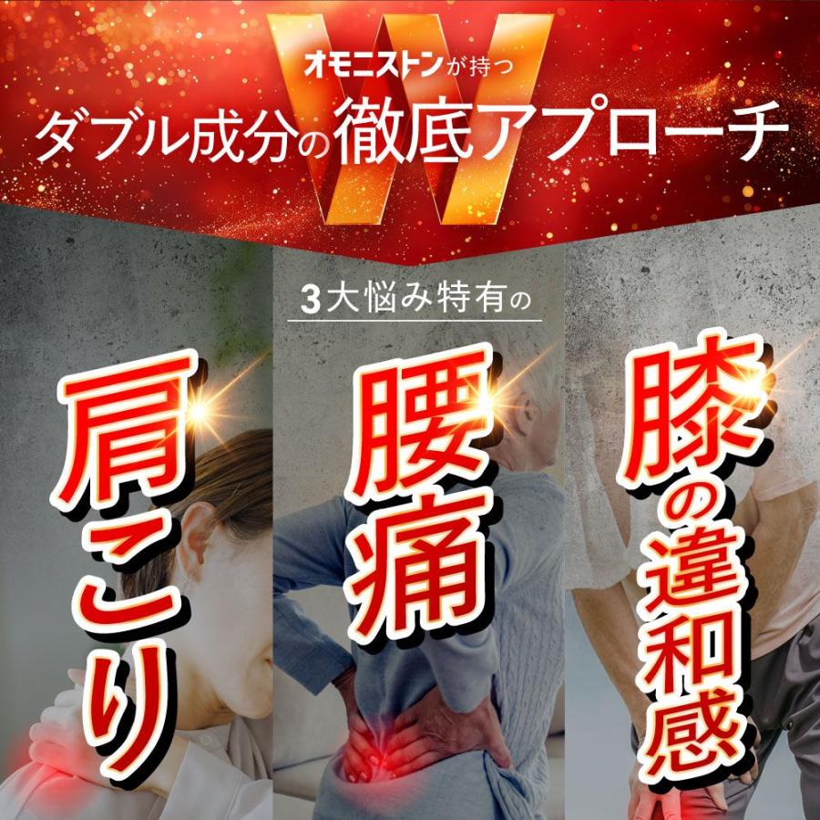 フロムココロ 【機能性表示食品】 肩こり 腰痛 膝 サプリ オモニストン