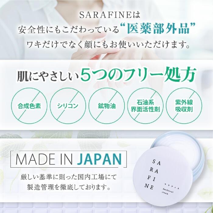 サラフィネ sarafine 25g ワキガ ワキガ対策 脇汗 抑汗 デオドラント サラフィネ sarafine 25g ワキガ ワキガ対策 脇汗 抑汗 デオドラント