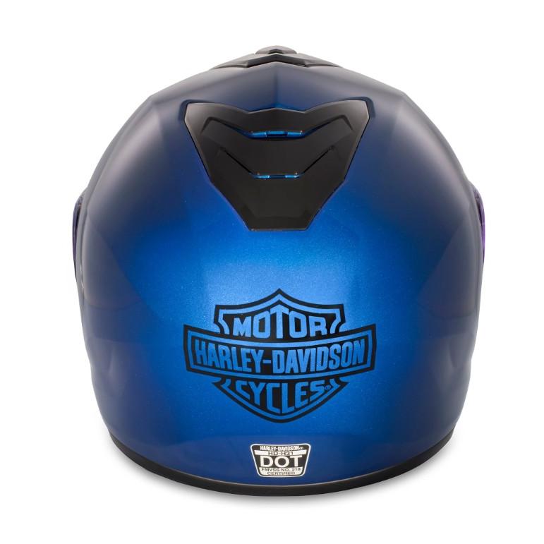 ハーレーダビッドソン Harley Davidson  ヘルメット  Capstone Sun Shield II H31 Modular Helmet　グロスリーフブルー｜fromla｜02