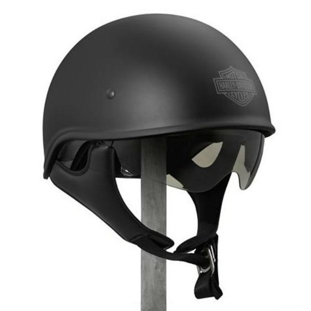 ハーレーダビッドソン　Harley Davidson ハーフ　ヘルメット Men´s Curbside Sun Shield X06 Half Helmet マットブラック