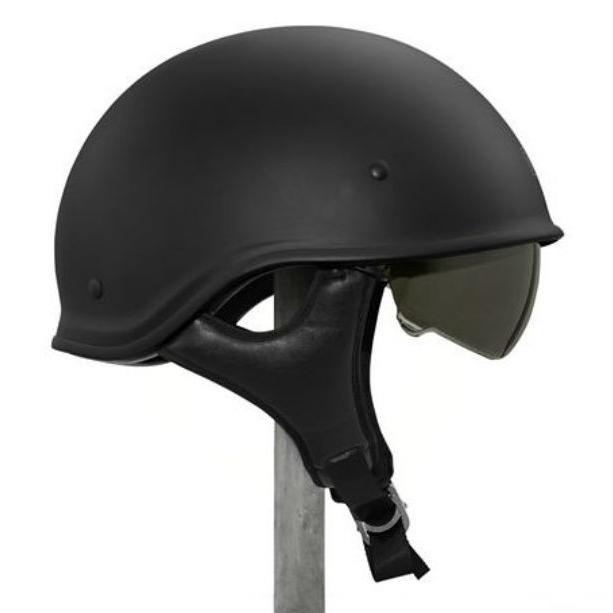 ハーレーダビッドソン　Harley Davidson ハーフ　ヘルメット  Men's Curbside Sun Shield X06 Half Helmet マットブラック｜fromla｜04