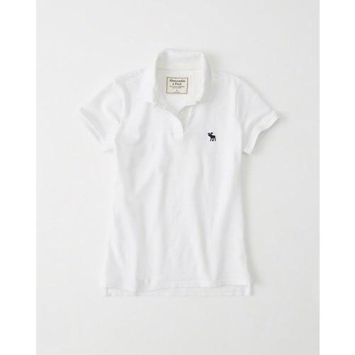 アバクロ レディース ポロシャツ　★6790 ICON POLO ホワイト｜fromla｜03