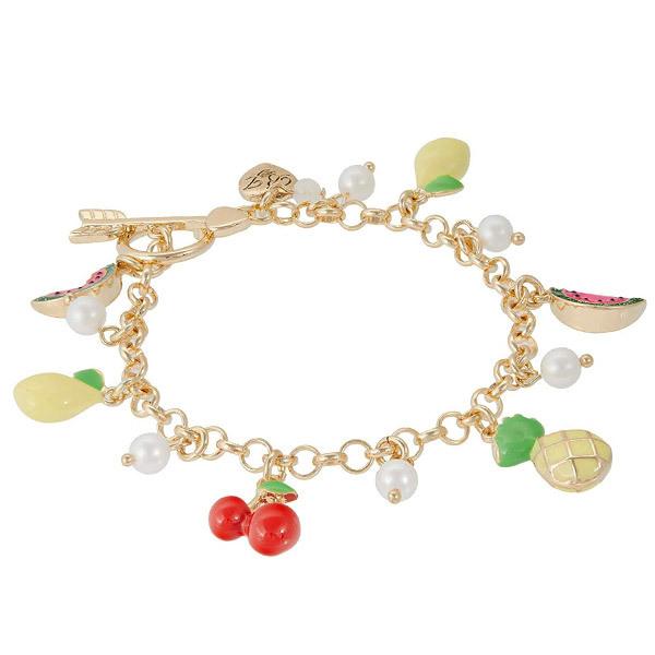 ベッツィージョンソン ブレスレット Betsey Johnson 349371 FORBIDDEN FRUIT CHARM BRACELET (Multi) ミックス フルーツ チャーム ブレスレット (マルチ)