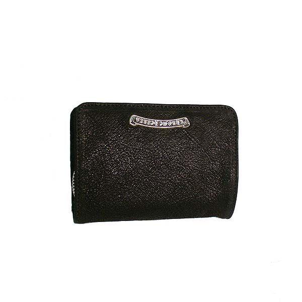 クロムハーツ Chrome Hearts 長財布 　Chrome Hearts　ジョーイ デストロイド　レザー ウォレット （ブラック）