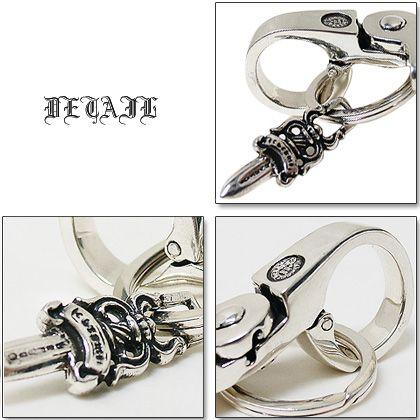 クロムハーツ Chrome Hearts キーリング Keyring Quick Clip with 