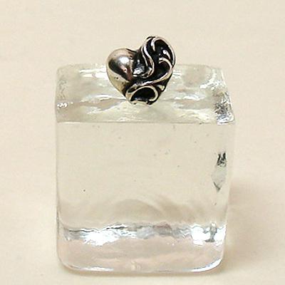 片耳用・1個売り】クロムハーツ Chrome Hearts ハートスタッド ピアス  