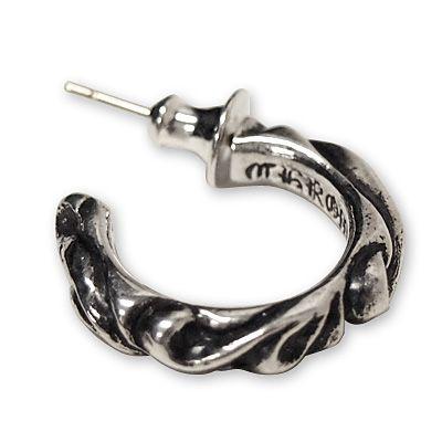 【片耳用・1個売り】クロムハーツ Chrome Hearts ピアス  SCROLL HOOP #1　スクロール・フープ #1　｜fromla