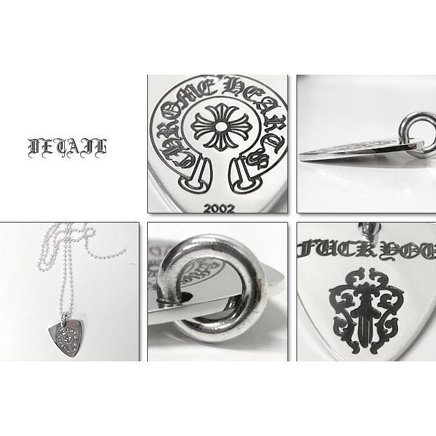 クロムハーツ Chrome Hearts ネックレス Guitar Pick Dagger FUCK YOU　ギターピック　ダガー　ＦＵＣＫ　ＹＯＵ