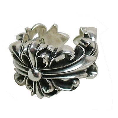 クロムハーツ Chrome Hearts リング ダブル フローラル クロス リング Double Floral Cross Ring