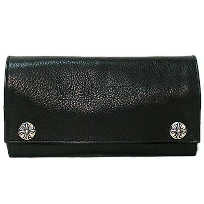 クロムハーツ Chrome Hearts 長財布 ロングウォレット クロスボタン 