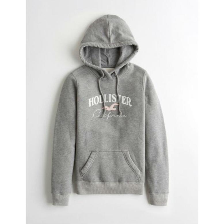 ホリスター Hollister　レディース パーカー　★6654　Embroidered Logo Hoodie グレイ｜fromla｜04