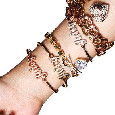 ジューシークチュール　ブレスレット  ● PAVE BANNER HEART STARTER BRACELET（Silver）  パヴェ バナー ハートスターター ブレスレット（シルバー）｜fromla｜05