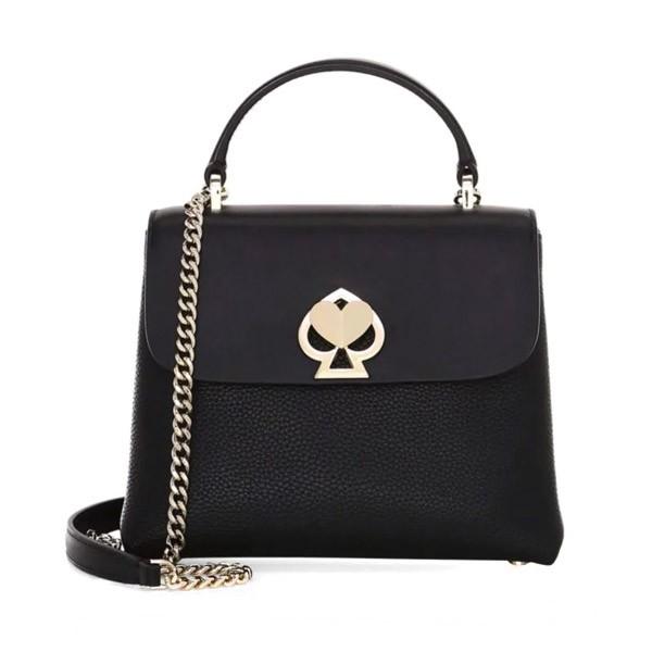 ケイトスペード ミニバッグ Kate Spade Romy Mini Top-Handle Bag (Black) ミニ トップハンドル レザー バッグ (ブラック)｜fromla