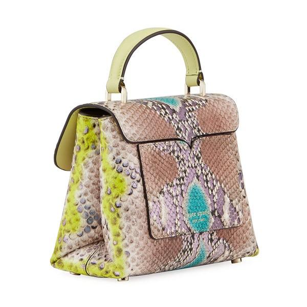 ケイトスペード ミニバッグ Kate Spade Romy Python-Embossed Mini Top-Handle Bag (Yellow Multi) パイソン エンボス ミニ トップハンドルバッグ｜fromla｜03