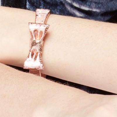 ケイトスペード ブレスレット Kate Spade wbrue923 ● all wrapped up bow hinged bangle リボン ヒンジバングル ブレスレット (ローズゴールド)｜fromla｜03