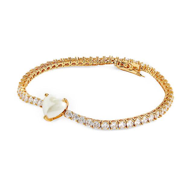 ケイトスペード ブレスレット Kate Spade My Love Heart Tennis Bracelet (Cream/Gold) マイ