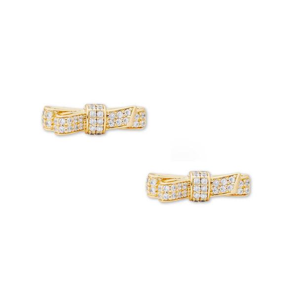 ケイトスペード ピアス Kate Spade ribbon pave bow studs (Gold) リボン パヴェ ボウ スタッズ（ゴールド）
